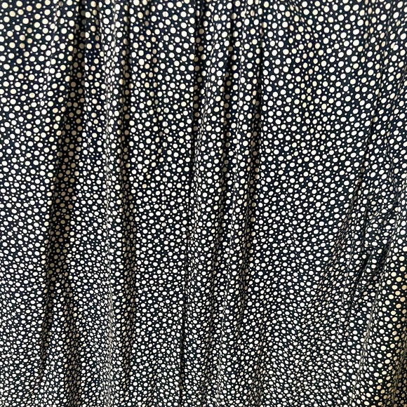 LA VIE Rebecca Taylor Black NOUVELLE DOT PRINT DRESS Boho Women’s dress size M - Picture 5 of 10